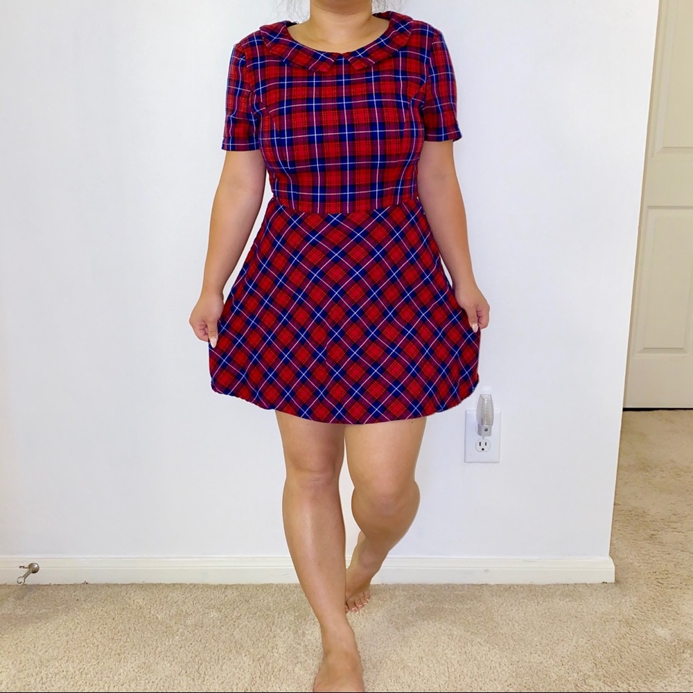 Red plaid dress from forever 21